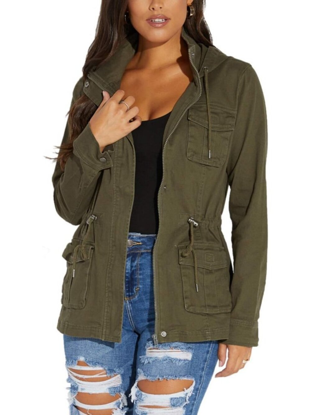 Trendy Lightweight Casual Women's Jacket with Pockets - Perfect for Everyday